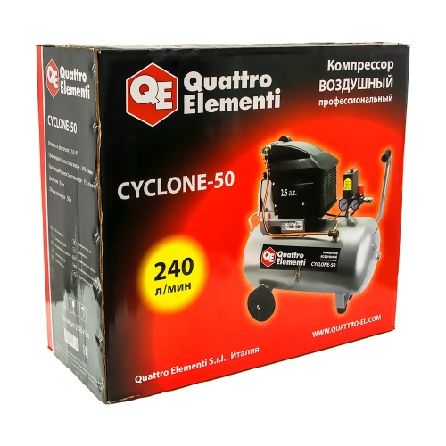 Поршневой масляный компрессор QUATTRO ELEMENTI CYCLONE-50 248-634 фото 7