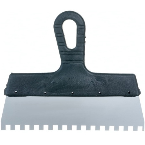 Шпатель фасадный Biber 35216 250 мм зуб 8х8 мм Шпатель фасадный Biber 35216 250 мм зуб 8х8 мм