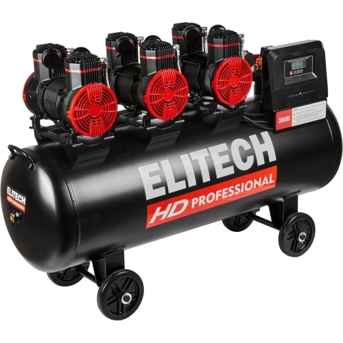 Безмасляный малошумный компрессор Elitech ACF 750-160S HD 206464 фото 6