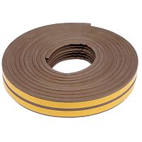 Лента уплотнительная самоклеящаяся Remocolor 50-3-213 Е-профиль коричневая 9x4 мм 10 м