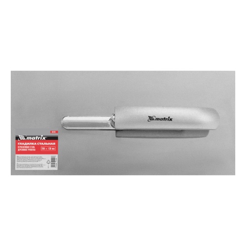 Гладилка из нержавеющей стали, 280 х 130 мм, деревянная ручка Matrix фото 7