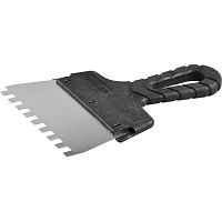 Шпатель фасадный Зубр Мастер 10078-15-08 с пластиковой ручкой и зубьями 8х8 мм 150 мм