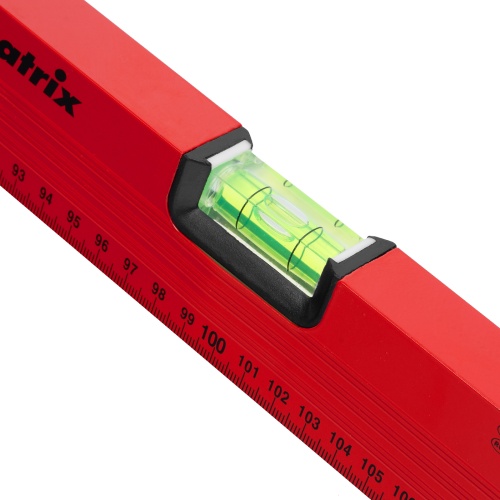 Уровень алюминиевый, 2000 мм, 3 глазка, красный, линейка Matrix фото 5