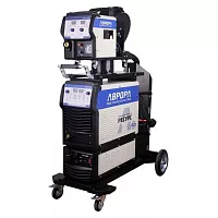 Полуавтомат АВРОРА РЕСУРС 5000 ДВОЙНОЙ ПУЛЬС + подающий, тележка, водяное охлаждение 37255