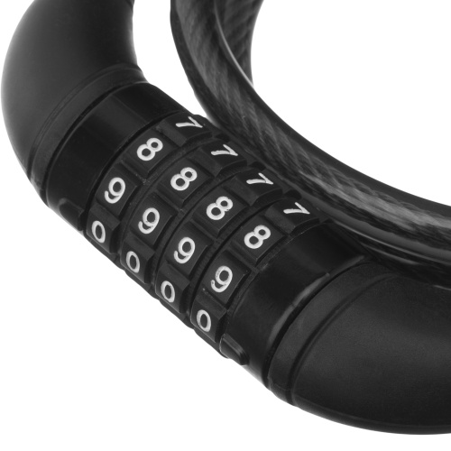 Замок тросовый универсальный с кодовым механизмом, 10 х 950 мм Matrix фото 3