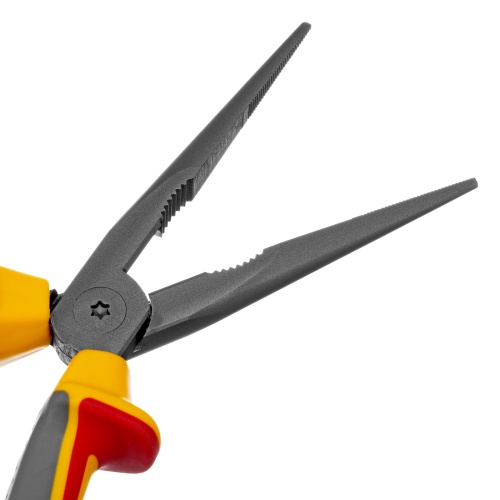 Длинногубцы прямые, диэлектрические рукоятки до 1000 В, трехкомпонентные рукоятки, 205мм Denzel фото 5 Длинногубцы прямые, диэлектрические рукоятки до 1000 В, трехкомпонентные рукоятки, 205мм Denzel фото 5