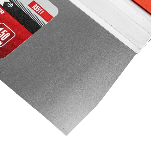 Шпатель фасадный из нержавеющей стали, 150 мм, узкое полотно, двухкомпонентная ручка Matrix фото 3