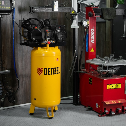 Компрессор воздушный BCV2200/100V, ременный привод , 2.3 кВт, 100 литров, 440 л/мин Denzel фото 19