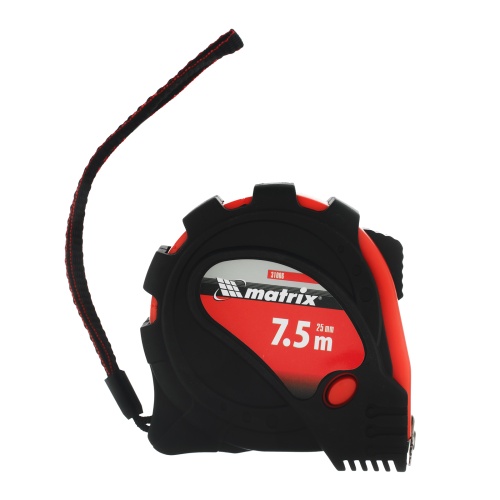 Рулетка Status Magnet 3 fixations,7,5 м х 25 мм,обрезиненный корпус,зацеп с магнитом Matrix фото 4