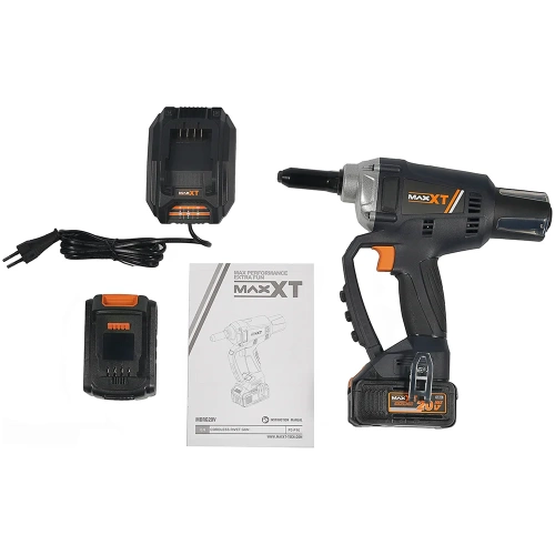 Аккумуляторный заклепочник MAXXT с бесщеточным мотором, 20V/4.0AH MDRG20V фото 5