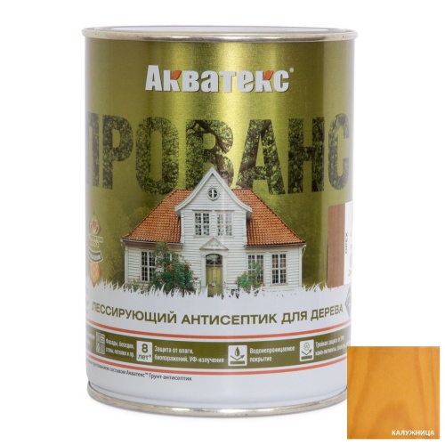 Антисептик лессирующий для дерева Акватекс Прованс Калужница 0,75 л