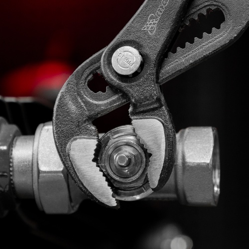 Клещи переставные 300 мм, кнопочный механизм, хром-ванадий, обливные рукоятки Matrix фото 13