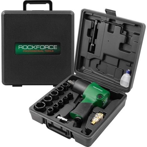 Гайковерт пневматический ударный Rockforce 1/2 (690Нм) в комплекте с набором инструментов, 17 предметов RF-NC-4230Q (61574) фото 3 Гайковерт пневматический ударный Rockforce 1/2 (690Нм) в комплекте с набором инструментов, 17 предметов RF-NC-4230Q (61574) фото 3
