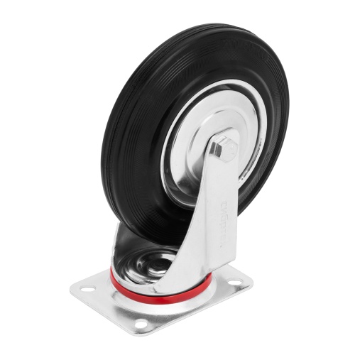 Колесо поворотное D 200 мм, крепление  платформенное Сибртех фото 3