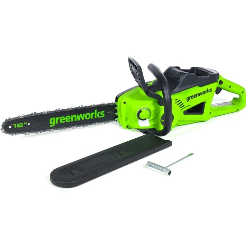 Цепная аккумуляторная пила GreenWorks GD40CS20X 40V, 40 см, 2000 Вт, бесщеточная, c 1хАКБ 4 Ач И ЗУ 2008807USB4 фото 10 Цепная аккумуляторная пила GreenWorks GD40CS20X 40V, 40 см, 2000 Вт, бесщеточная, c 1хАКБ 4 Ач И ЗУ 2008807USB4 фото 10