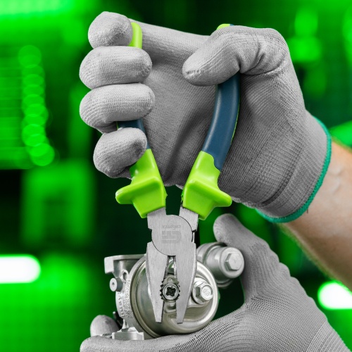 Плоскогубцы комбинированные, 180 мм, двухкомпонентные рукоятки Сибртех фото 8