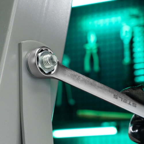 Ключ комбинированный, 23 мм, CrV, матовый хром Stels фото 9