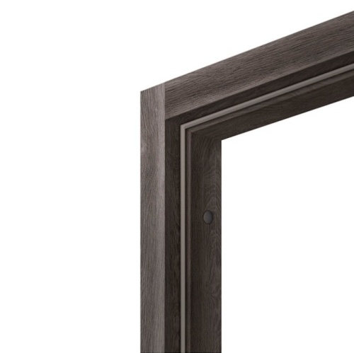 Брус дверной телескопический коробочный экошпон Olovi Дуб графит с уплотнителем без фурнитуры без притвора 2050х70х28 мм фото 3