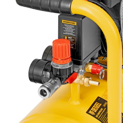 Компрессор безмасл. малошумный DLP-950/24, 950Вт,24 л, 2850 об/мин, 170 л/мин Denzel фото 11