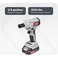 Гайковерт аккумуляторный Ресанта АГ-300/20L (в комплекте 2 АКБ и ЗУ) в кейсе 75/24/3