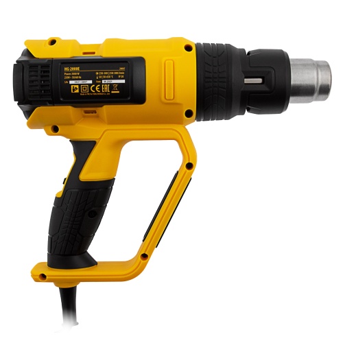 Фен технический HG-2000E, 2000 Вт, 2 режима, LCD дисплей Denzel фото 4