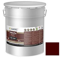 Эмаль для пола Лакра ПФ-266 красно-коричневая 20 кг
