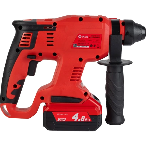 Перфоратор KEN BL2120-40C (20V 4.0AhВ) с регулировкой оборотов, 3-22 мм, 0-1400об/мин 115.413.9405 фото 7 Перфоратор KEN BL2120-40C (20V 4.0AhВ) с регулировкой оборотов, 3-22 мм, 0-1400об/мин 115.413.9405 фото 7