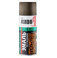 Эмаль аэрозольная молотковая по ржавчине Kudo KU-3008 серебристо-коричневая 520 мл