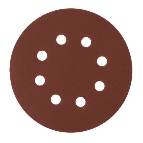 Круг абразивный на ворсовой подложке под "липучку", перфорированный, P 400, 125 мм, 5 шт Сибртех фото 2