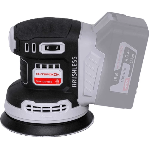 Бесщеточная аккумуляторная эксцентриковая шлифмашина Интерскол ЭШМ-125/18ВЭ Li-ion АПИ (картон, без аккум. и ЗУ) 651.0.0.70 Бесщеточная аккумуляторная эксцентриковая шлифмашина Интерскол ЭШМ-125/18ВЭ Li-ion АПИ (картон, без аккум. и ЗУ) 651.0.0.70
