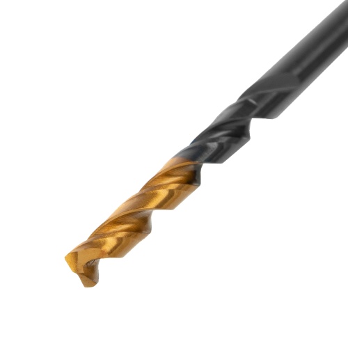 Сверло по металлу, 3,5 мм, HSS-Tin, Golden Tip, 10 шт. Denzel фото 3