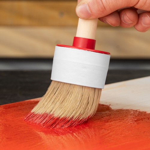 Кисть круглая №16 (55 мм) натуральная щетина, деревянная ручка MTX фото 8 Кисть круглая №16 (55 мм) натуральная щетина, деревянная ручка MTX фото 8