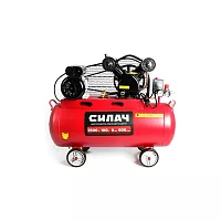 Воздушный компрессор СИЛАЧ ВКР-100.2500, 600л/мин, объем100л, 2.5кВт, 8бар, 2850об/мин, 1/4 024059