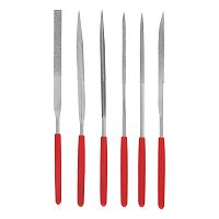 Набор надфилей алмазных, 140 х 50 х 3 мм, 6 шт Matrix