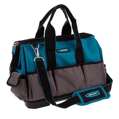 Сумка для инструмента HanD Werker, 26 карманов, дно пластик, наплечный ремень, 400 х 225 х 310 мм Gross фото 3