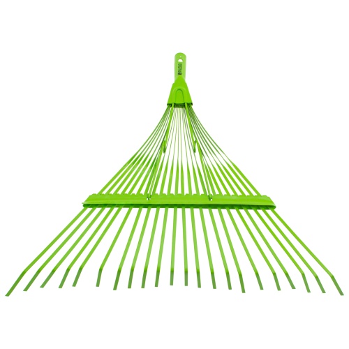 Грабли веерные стальные, 565 мм, 22 плоских зуба, эмалированные, усиленные, без черенка, Palisad фото 2