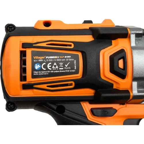 Бесщеточная ударная дрель Villager VLP 5120 без АКБ и ЗУ 058185 фото 9