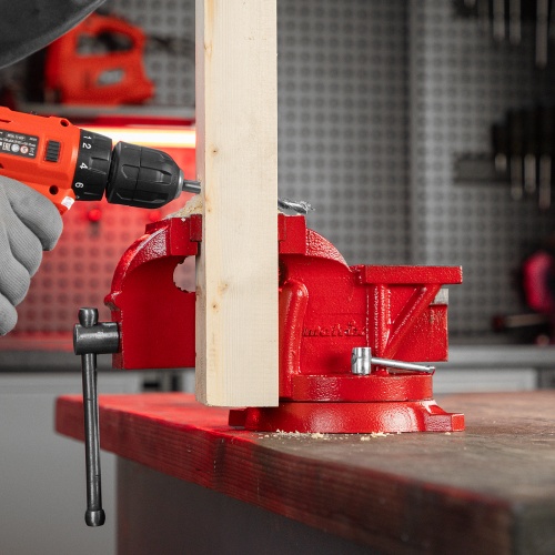 Тиски слесарные, 100 мм, поворотные, с наковальней Matrix фото 30 Тиски слесарные, 100 мм, поворотные, с наковальней Matrix фото 30