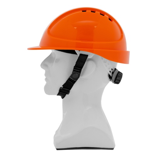 Каска защитная ударопрочная, ABS/PC, плавная регулировка, модель «Форвард» (К-05)оранж. Denzel фото 3