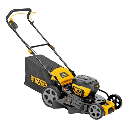 Газонокосилка аккумуляторная бесщет. DLM-460, 460 мм, травосб. 65 л., Li-Ion, 40 В Denzel фото 4