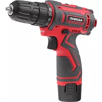 Аккумуляторная дрель-шуруповерт ПОБЕДА ДА-12П/2 Ли 180201637