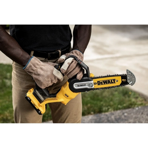 Аккумуляторная цепная пила DEWALT DCMPS520P1, 18 В, 20 см, 8.6 м/с, с АКБ 5 Ач и ЗУ DCMPS520P1-QW фото 9 Аккумуляторная цепная пила DEWALT DCMPS520P1, 18 В, 20 см, 8.6 м/с, с АКБ 5 Ач и ЗУ DCMPS520P1-QW фото 9
