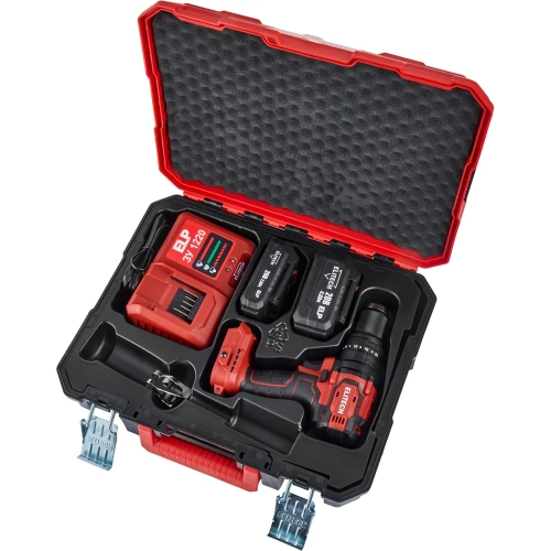 Дрель аккумуляторная Elitech ДА 20УБЛ2 (20В, 2Ач+4Ач, 70Нм) 205680 фото 9