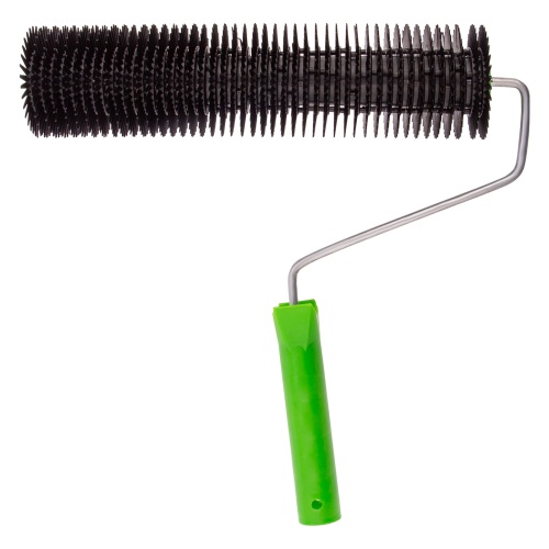 Валик игольчатый для наливных полов с ручкой, острая игла, 300 мм Сибртех фото 3 Валик игольчатый для наливных полов с ручкой, острая игла, 300 мм Сибртех фото 3