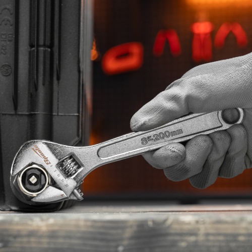 Ключ разводной, 200 мм, хромированный Sparta фото 12