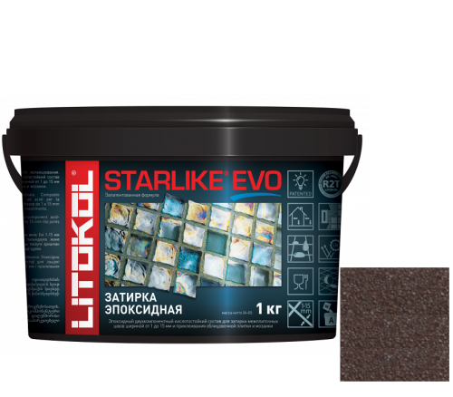 Затирка эпоксидная для швов Litokol Starlike Evo S.240 Moka 1 кг
