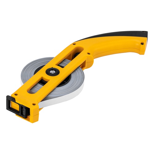 Рулетка геодезическая 30 м х 13 мм, открытый корпус, металлическая лента Denzel фото 6