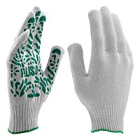 Перчатки садовые х/б, ПВХ покрытие, "Летний сад", 10 класс Palisad