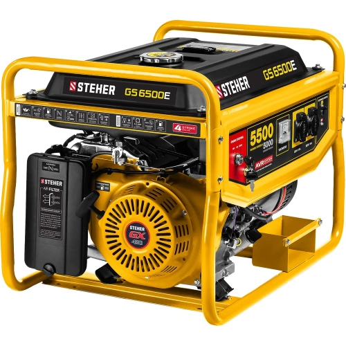 Бензиновый генератор STEHER с электростартером GS-6500Е фото 10 Бензиновый генератор STEHER с электростартером GS-6500Е фото 10