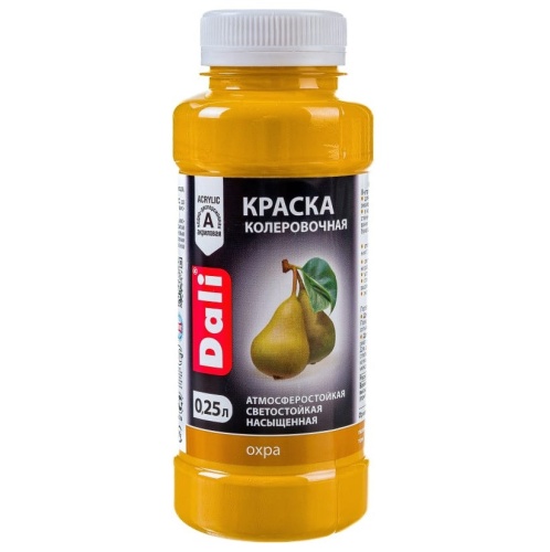 Краска колеровочная акриловая Dali охра 0,25 л